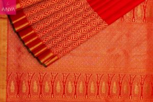 Bright Red Kanchipuram Silk Saree in coimbatore - Anya Boutique.jpg  